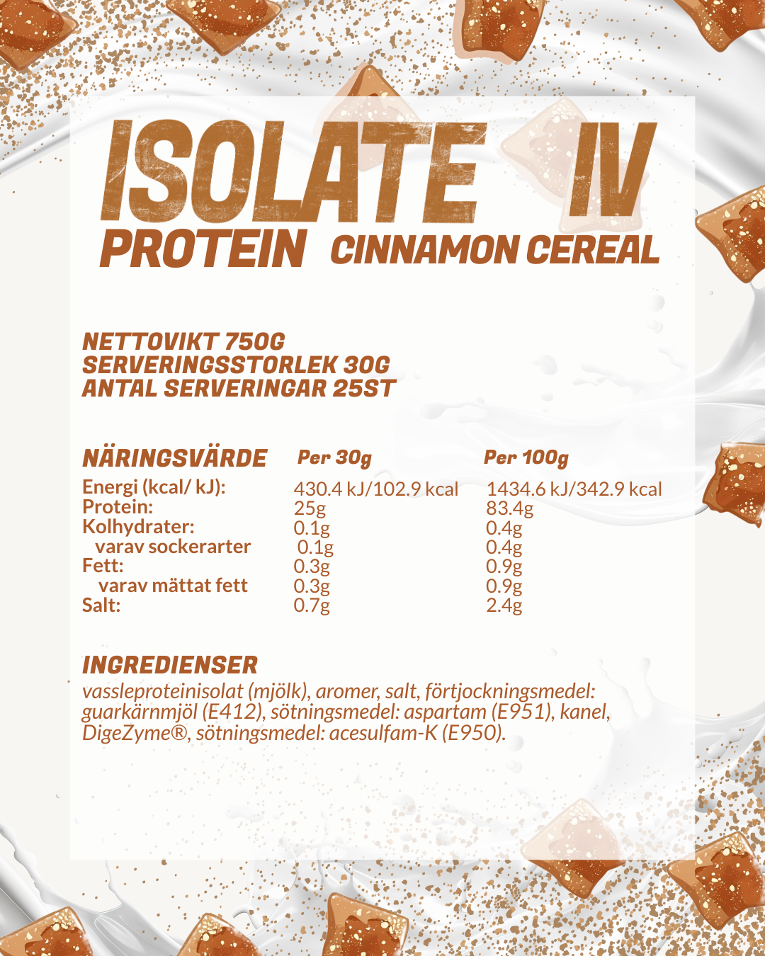 ISOLATE CINNAMON CEREAL