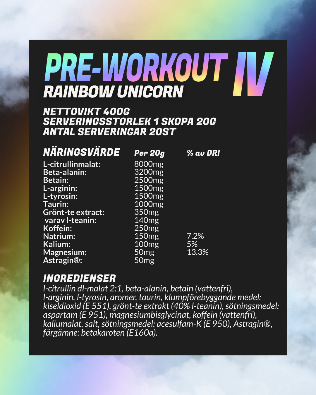 PWO UNICORN RAINBOW